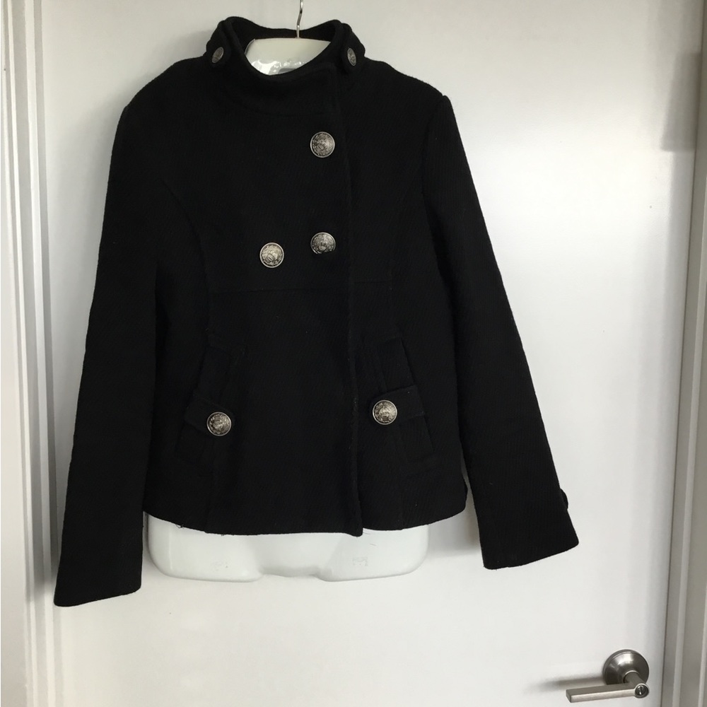 Steven Madden Black Button Down Blazer Size Mediu… - image 3